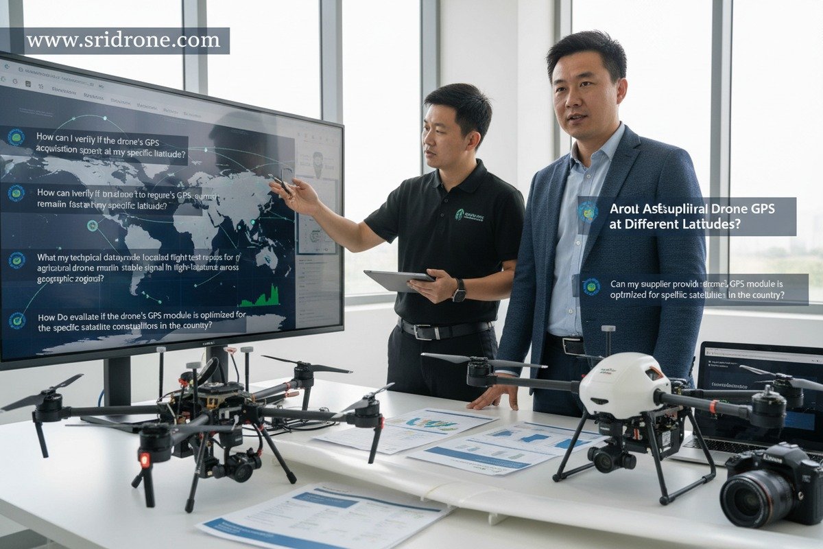 Agricultural drone GPS acquisition speed questions for suppliers at various latitudes (ID#1)