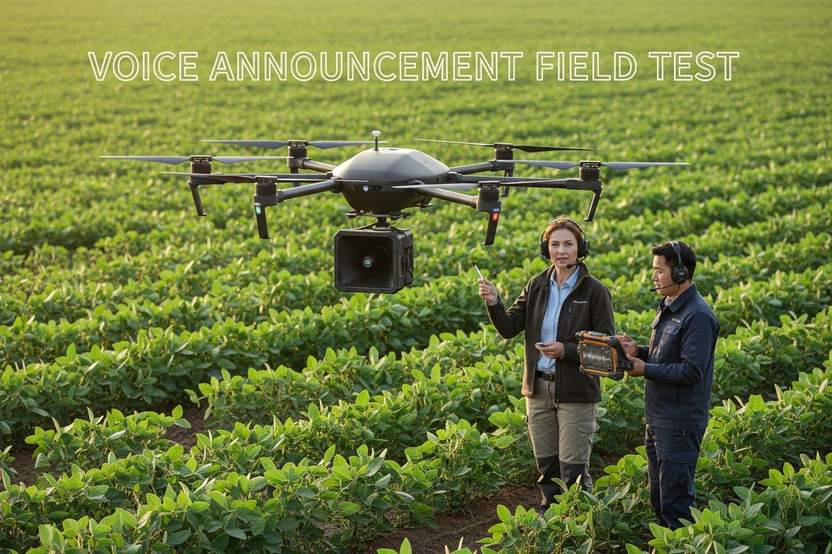 Verifying multilingual voice announcements for agricultural drone sourcing and operations (ID#1)