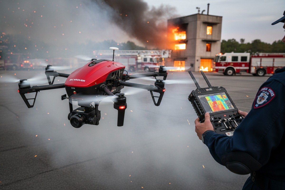 Verifying stable firmware and aviation safety standards for high-stakes firefighting drone missions. (ID#2)