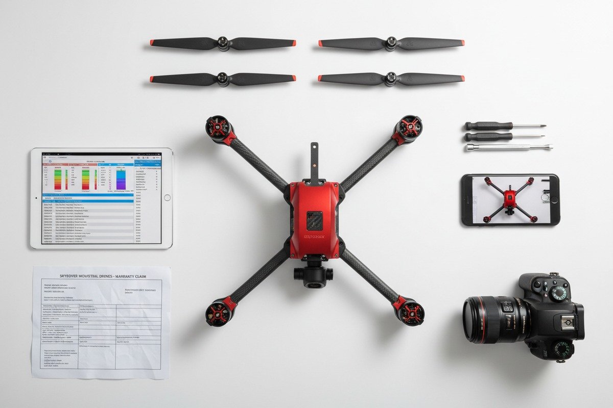 Essential documentation and records required for firefighting drone warranty coverage claims (ID#4)