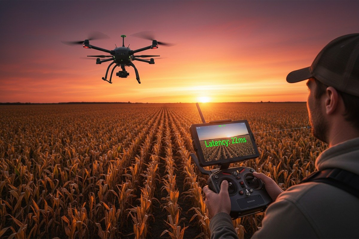 Local US server deployment reducing latency for real-time agricultural drone fleet monitoring (ID#3)