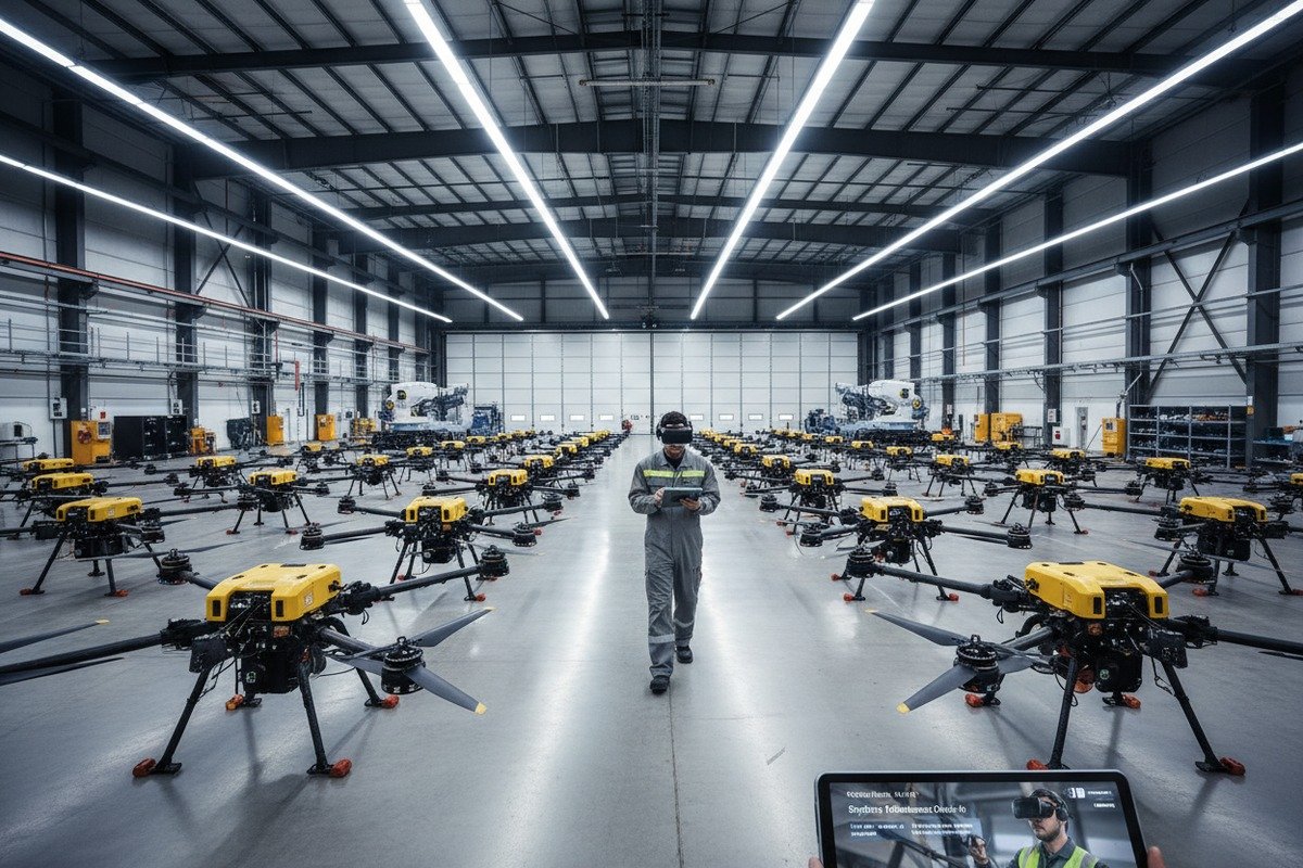 Industrial drone fleet management using real-time video support to reduce total ownership costs (ID#4)