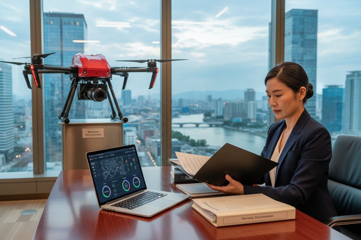 Efficient return process for faulty firefighting drones and equipment management (ID#1)