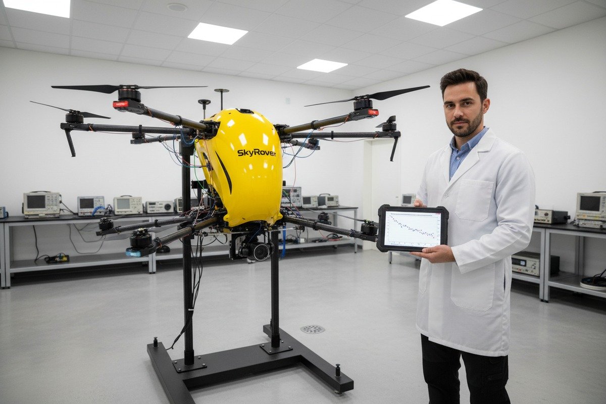 Verifying drone manufacturer technical specifications using raw test data and industry standards (ID#2)