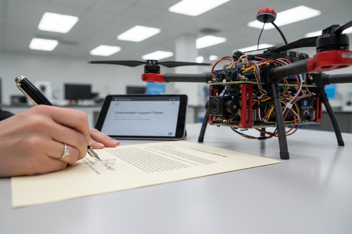Escalating technical support demands for malfunctioning drones through formal written communication and mediation (ID#3)