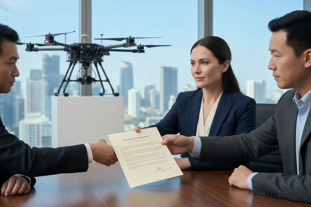 ¿Cómo evaluar la disposición de los proveedores a firmar un acuerdo de confidencialidad al adquirir drones agrícolas?