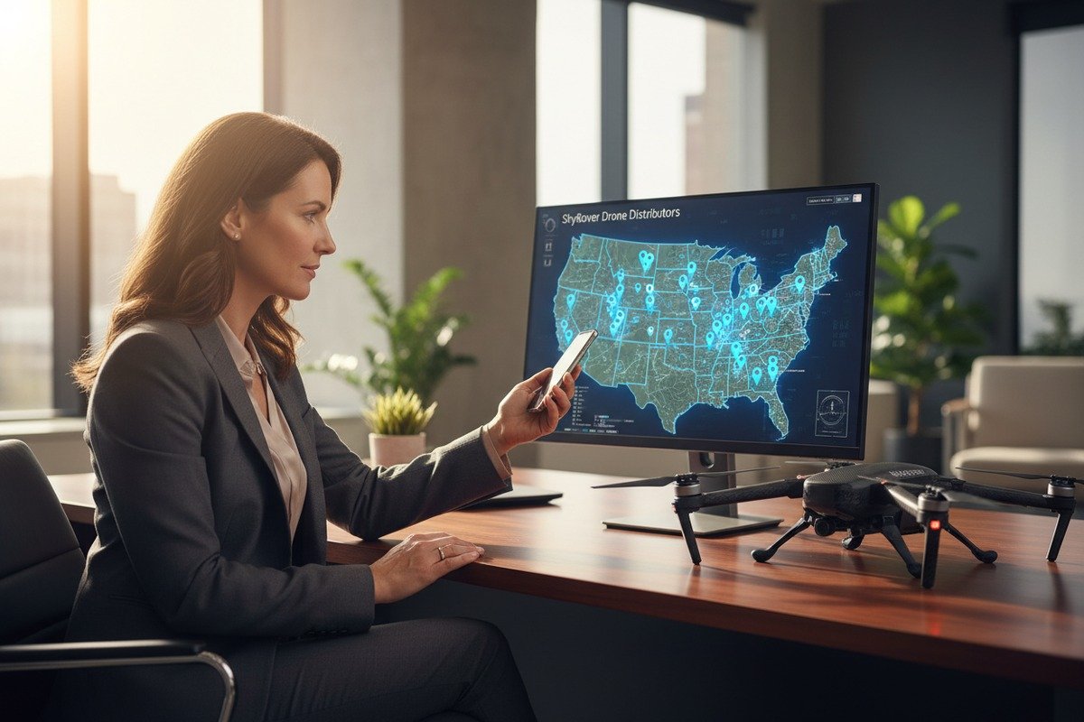 Inquiring about local US agents and distributors for agricultural drone business partnerships (ID#1)