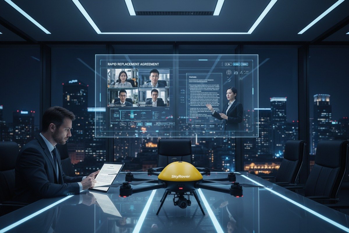 Emergency Replacement Production Agreements Negotiating priority production agreements with manufacturers for emergency firefighting drone replacements (ID#5)