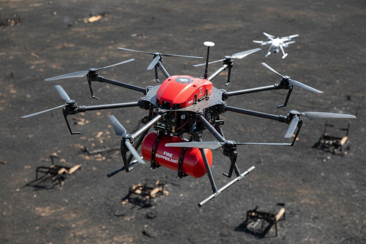 Firefighting drone unique selling points compared to US domestic competitors (ID#1)