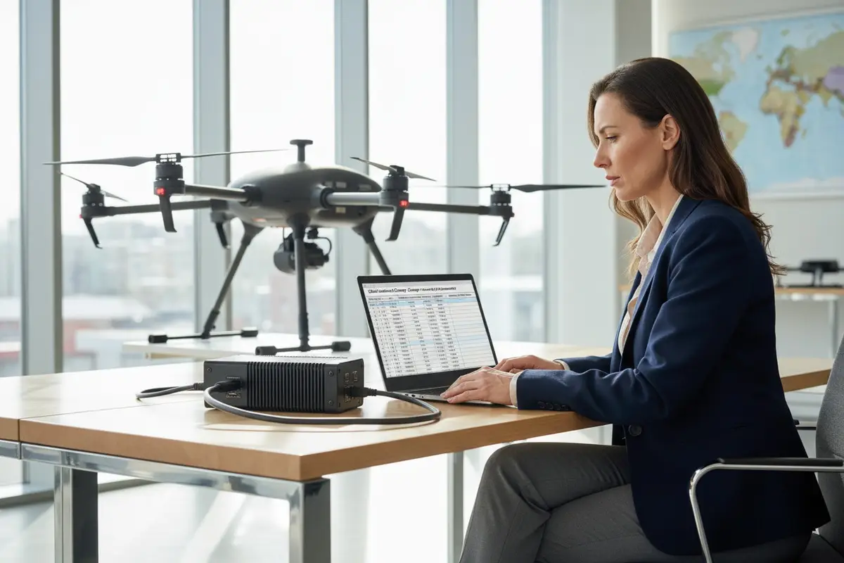 Comment demander aux fournisseurs de drones agricoles des adaptateurs de prise d'alimentation pour différents pays ?