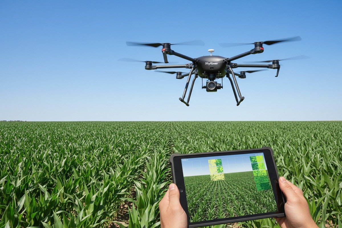 Detailed Crop Health Reports Detailed crop health reports featuring NDVI maps and plant population counts (ID#4)