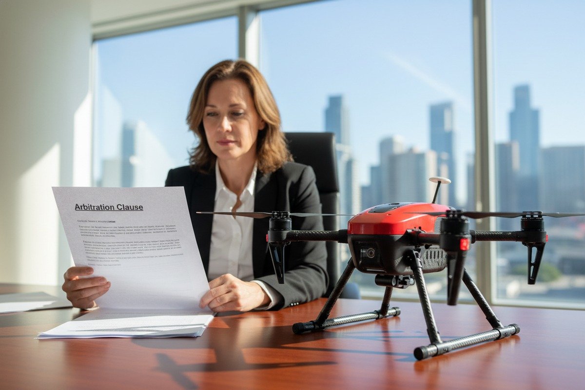 Specifying arbitration venue and governing law for firefighting drone procurement contracts (ID#1)