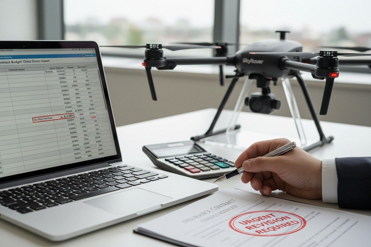 War Risk Premium Impact Impact of war risk premiums on procurement budgets for agricultural drones from China (ID#3)