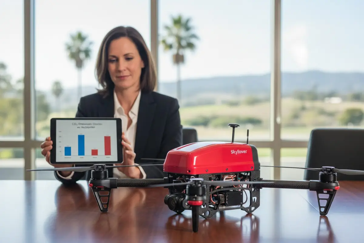 ¿Cómo demostrar los beneficios de sostenibilidad de los drones de extinción de incendios a clientes estadounidenses con conciencia ecológica?