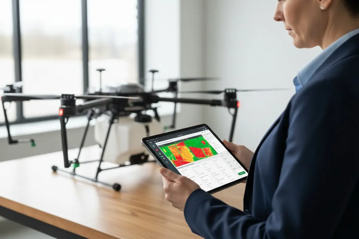 Wie überprüfe ich die Unterstützung europäischer Sprachen in der Flugsoftware für Agrardrohnen?