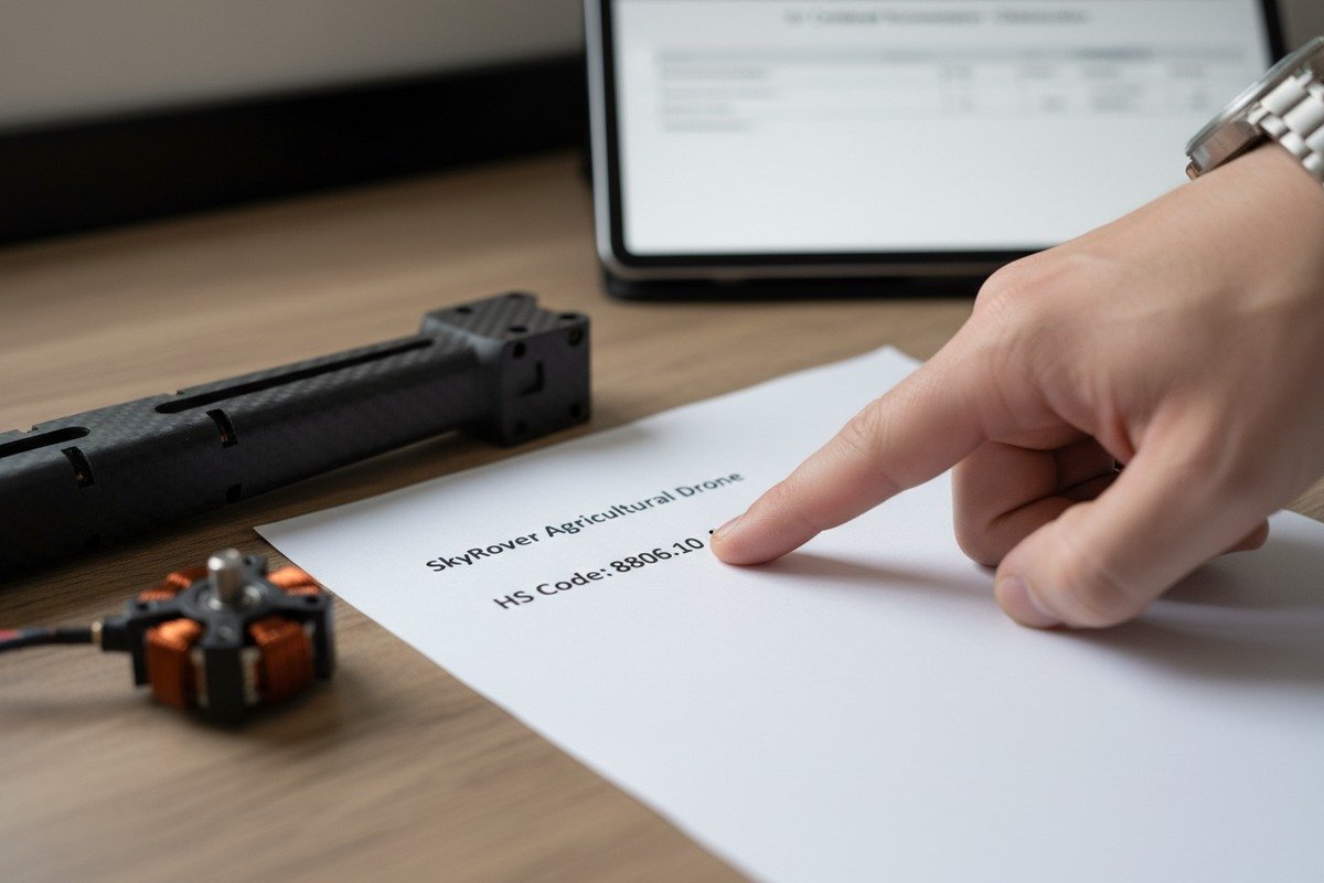 Identifying Drone HS Codes Identifying HS code 8806.10 for agricultural drone import duties in the EU (ID#2)