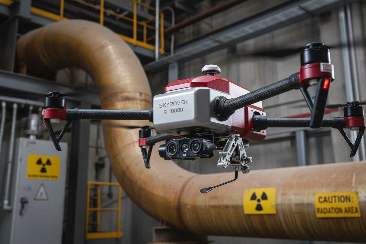 Requisitos de blindaje contra la radiación para drones Niveles de blindaje contra la radiación de drones para inspecciones de plantas nucleares y zonas de misión de alto riesgo (ID#2)