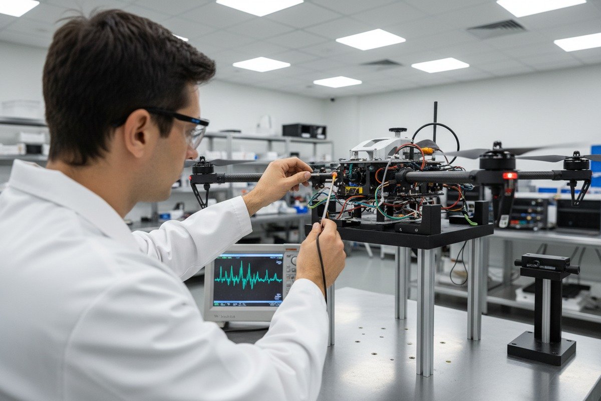 Verifying RED certification for radio frequencies in agricultural drone components like GPS and video (ID#2)