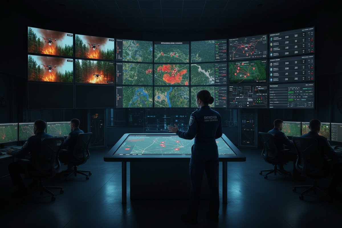 Unified dashboard with AI-powered anomaly detection for monitoring firefighting drone fleet health (ID#5)