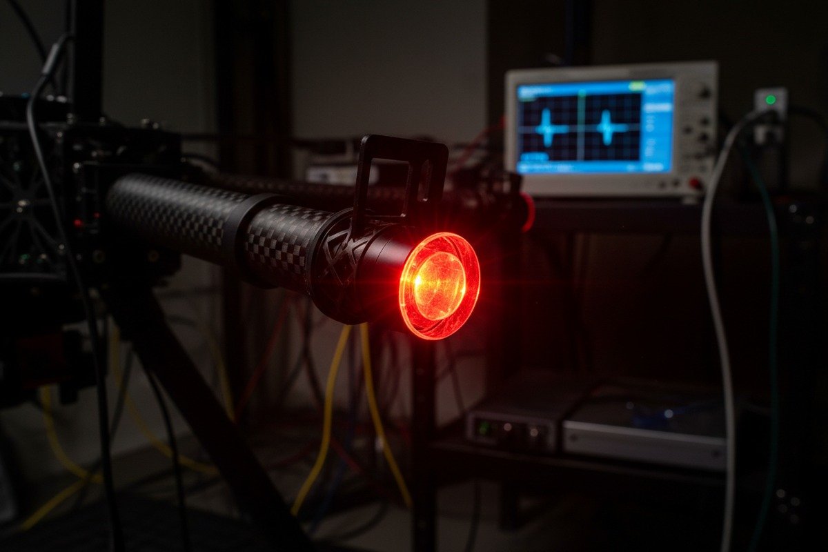 LED lighting system meeting FAA Part 107 standards with three-mile visibility and strobe (ID#2)