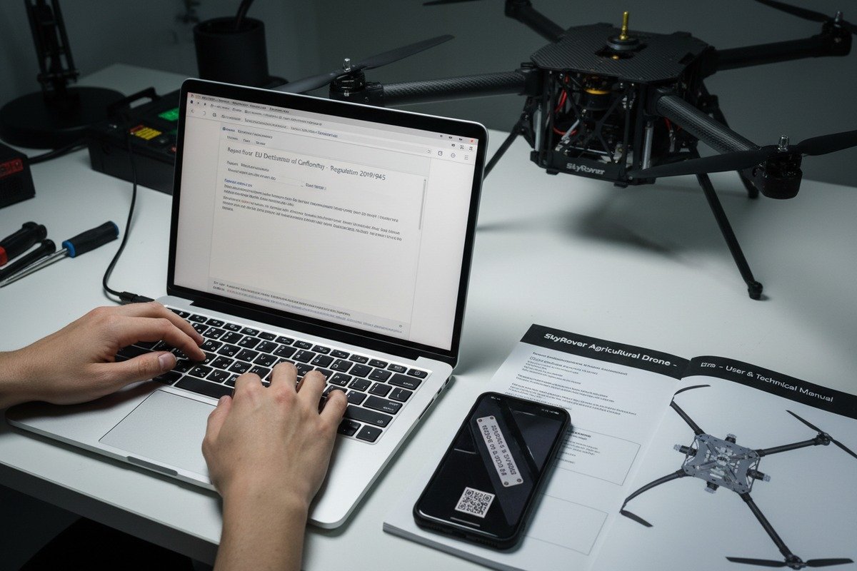 Steps to request a valid Declaration of Conformity from agricultural drone manufacturers (ID#3)