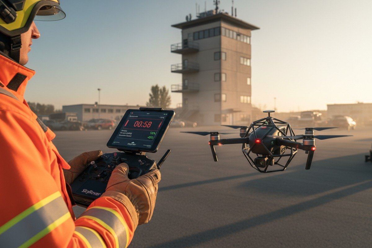 Custom protective cage design for specialized search and rescue drone requirements (ID#5)