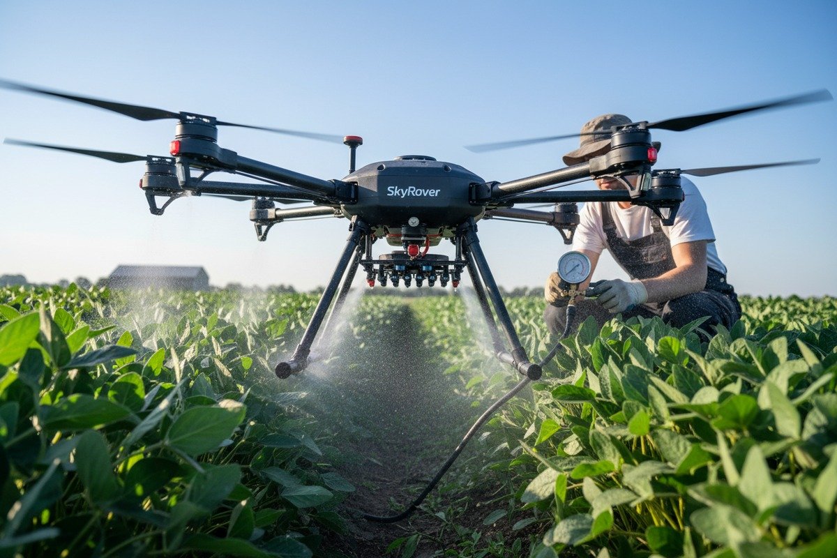 Identifying drone pump replacement indicators like pressure drops, leaks, and inconsistent spray patterns (ID#3)