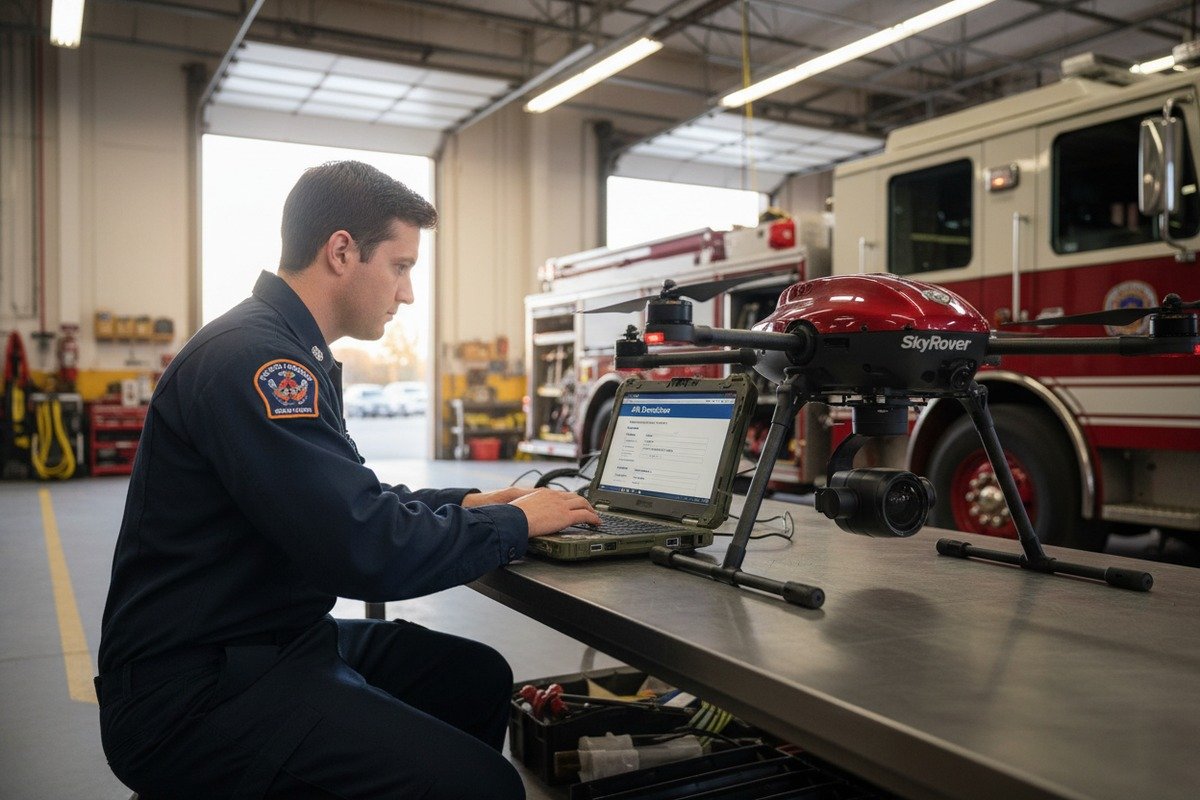 FAA registration categories based on firefighting drone takeoff weight thresholds and requirements (ID#2)