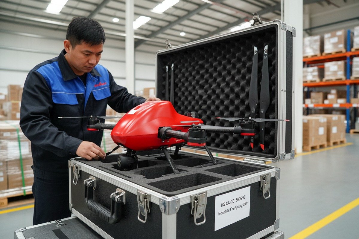 Using HS codes 8806 and 8424 to filter firefighting drone data from other UAVs (ID#4)