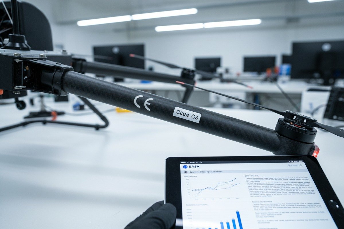Verifying drone manufacturer compliance with EU aviation regulations and sustainability standards (ID#2)