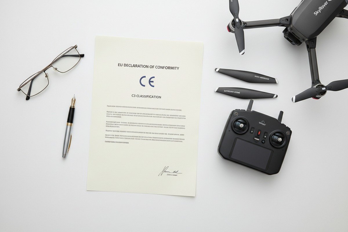 EU Declaration of Conformity documents for drone noise certification and customs clearance (ID#5)