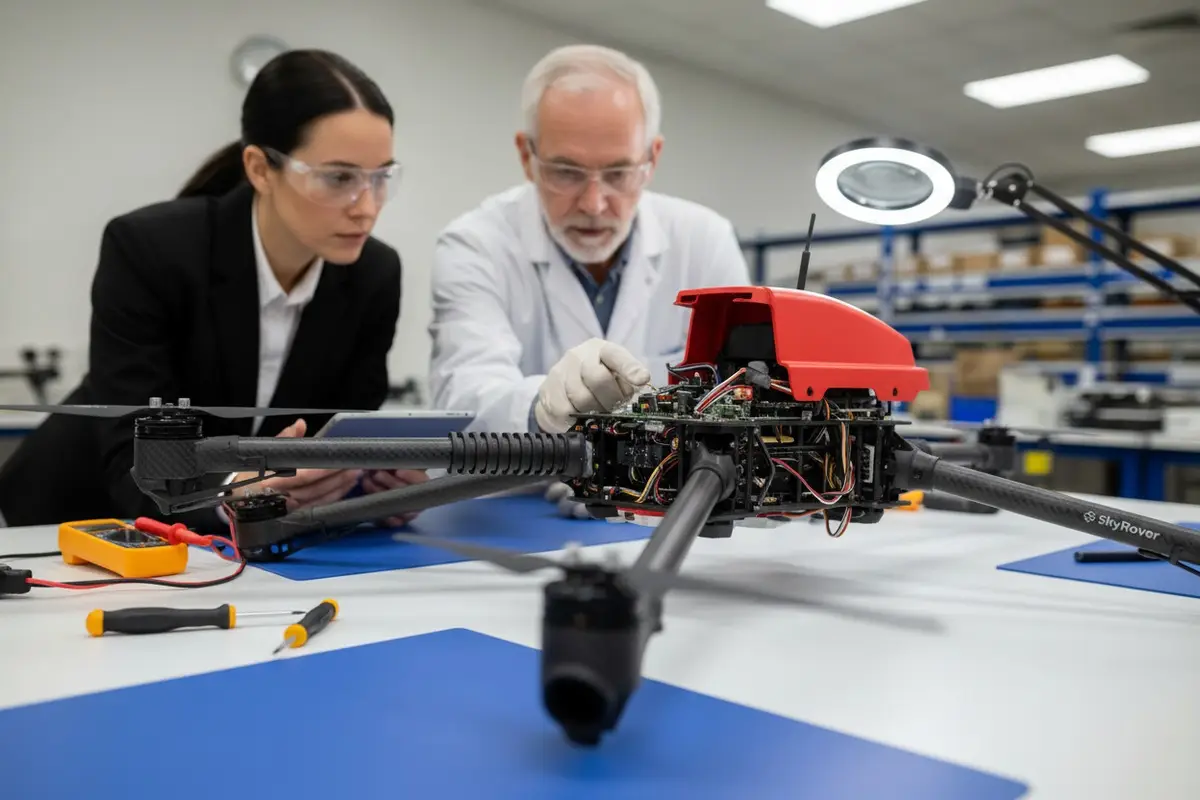 How to Evaluate Firefighting Drone Build Quality and Wiring via Prototype Teardown?