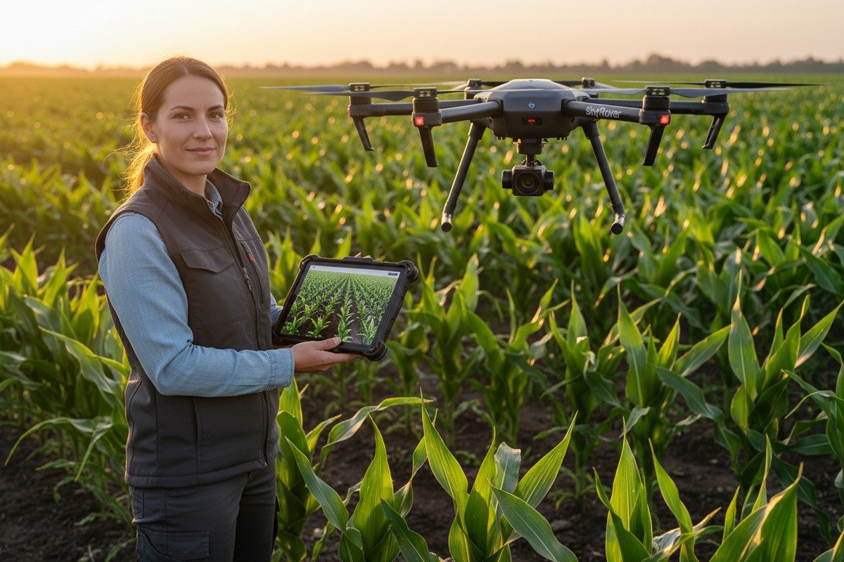 Verifying agricultural drone FPV camera clarity for crop monitoring during the sourcing process (ID#1)