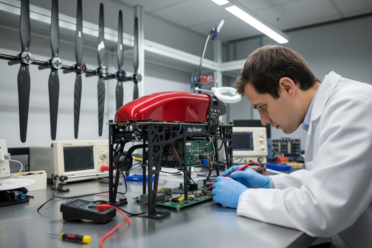 Key fuses and circuit protection mechanisms for specialized firefighting drone systems (ID#1)