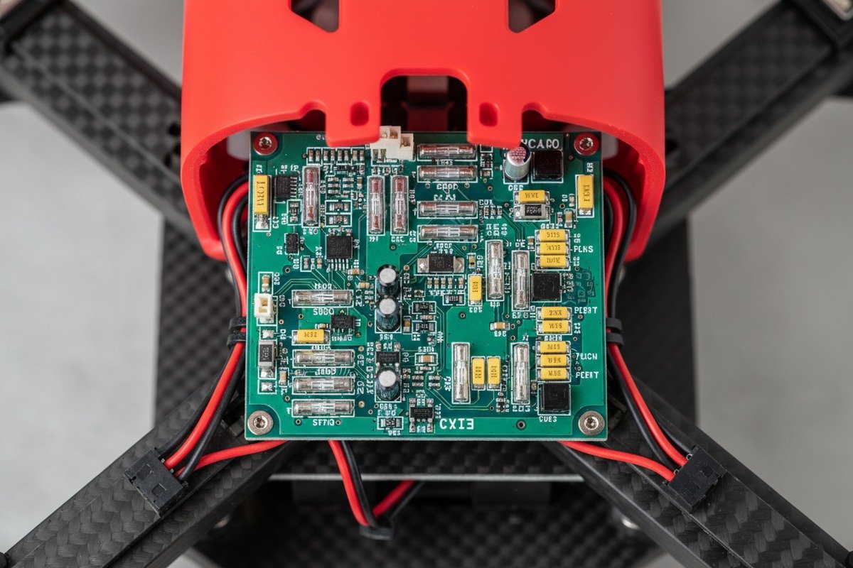 Redundant circuit protection mechanisms for custom OEM firefighting drone design and safety management (ID#4)