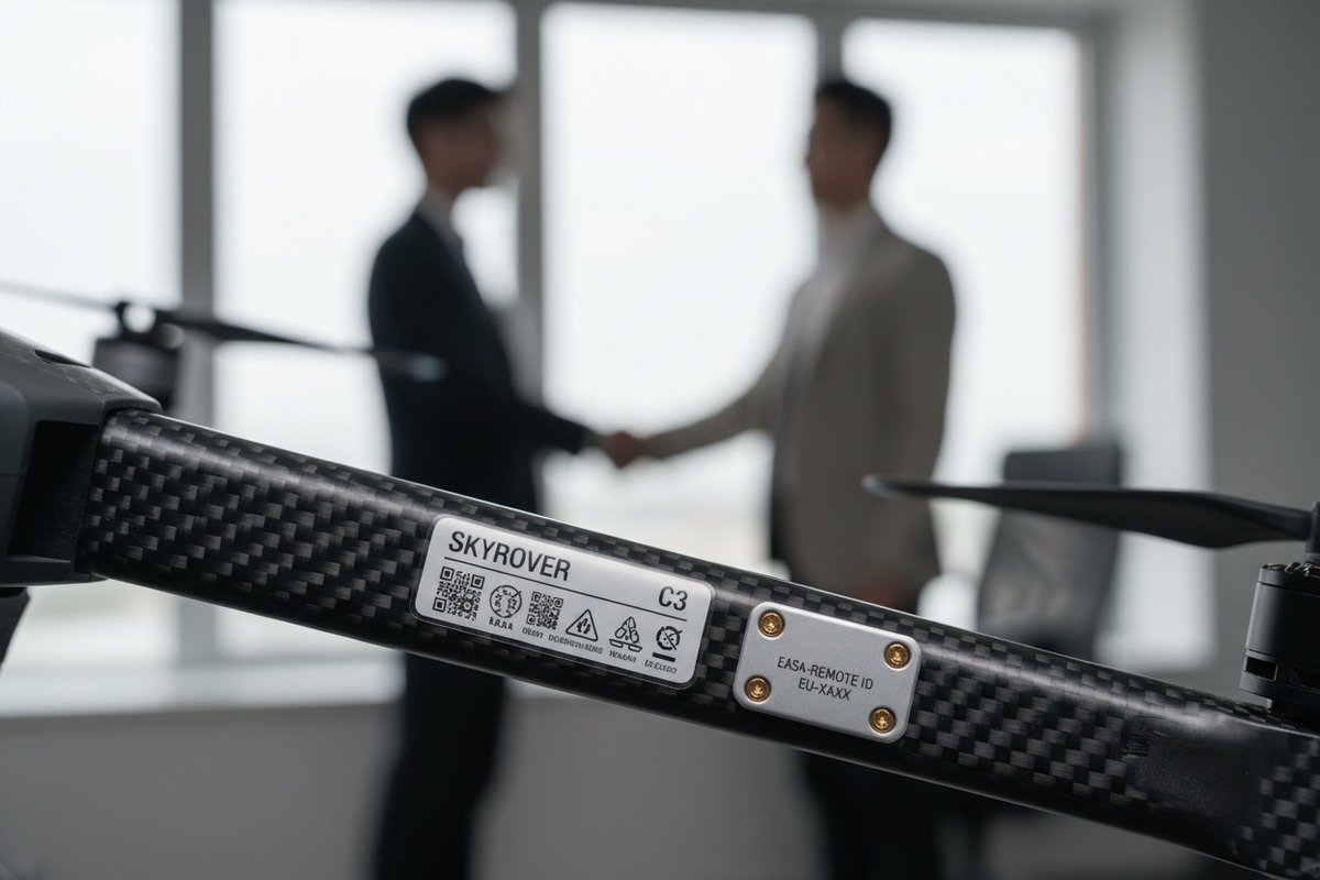 European aviation certifications including EASA compliance and CE marking for firefighting drones (ID#3)