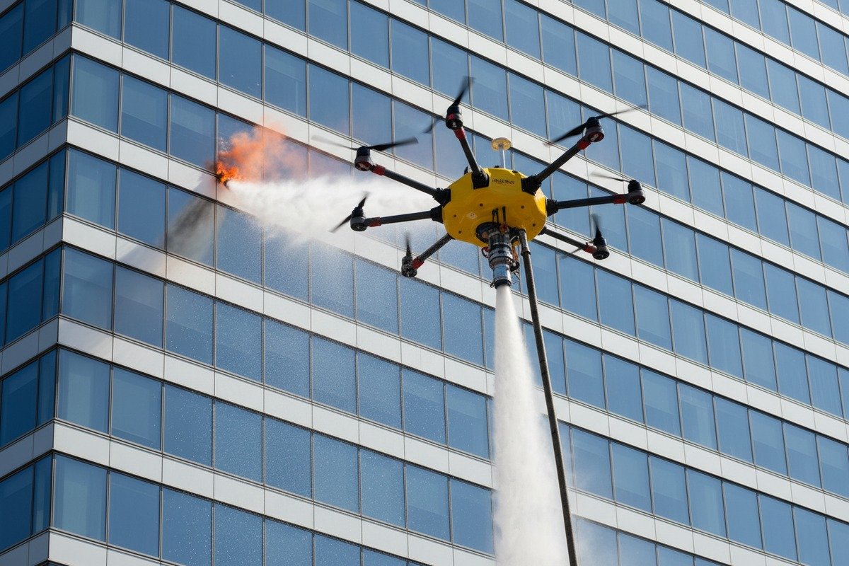 Determining sufficient pump pressure and vertical lift loss for high-rise firefighting drone requirements (ID#2)