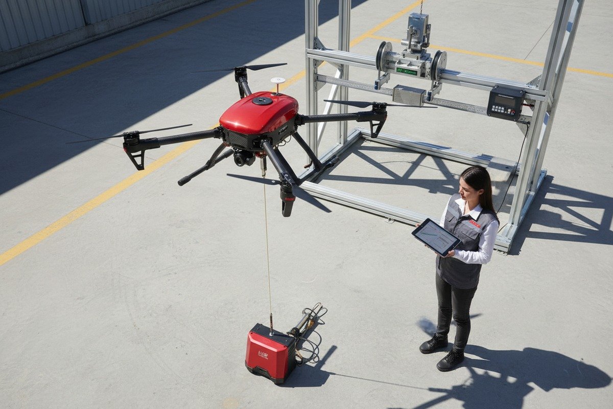 Evaluating tethered cable strength-to-weight ratio for specialized firefighting drone systems (ID#1)