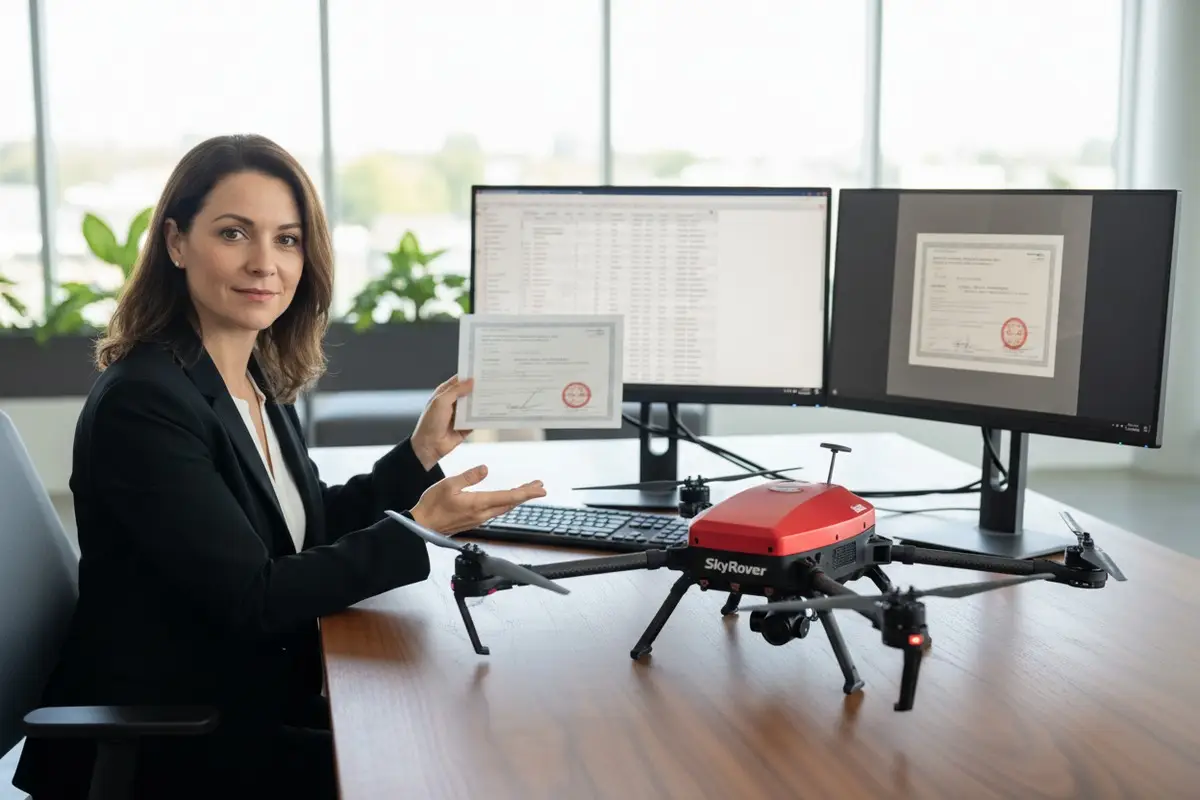 Comment vérifier les certificats de droit d'auteur logiciel des fournisseurs pour les drones de lutte contre l'incendie ?