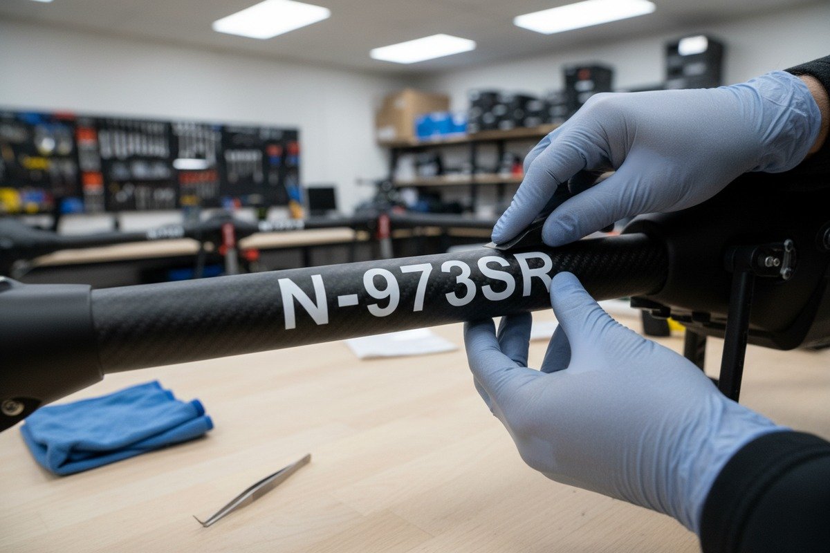 Drone Registration Steps Steps for registering drone serial numbers through FAADroneZone and marking aircraft exterior (ID#2)