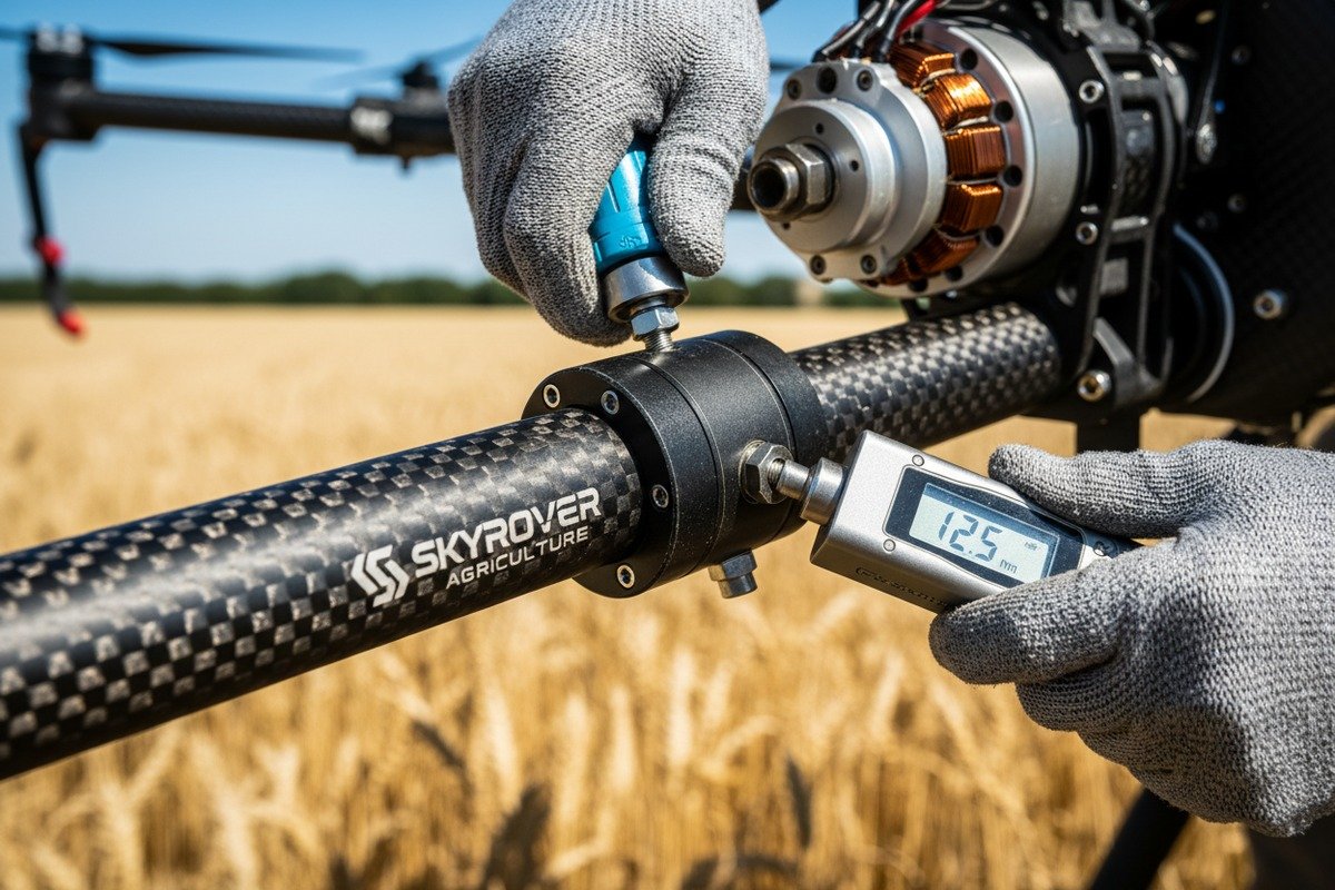 Comprehensive checklist for agricultural drone hardware inspection and software verification during commissioning (ID#2)