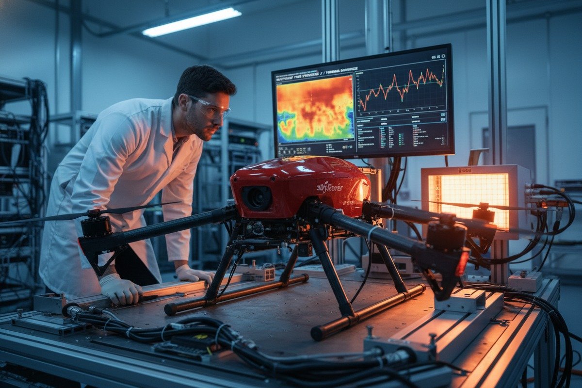 Technical reports for drone performance in high-temperature fire scenarios and thermal endurance (ID#3)