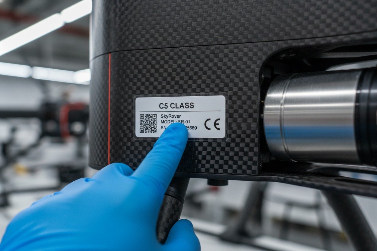 Verifying firefighting drone supplier EU class label certifications and Declaration of Conformity (ID#2)