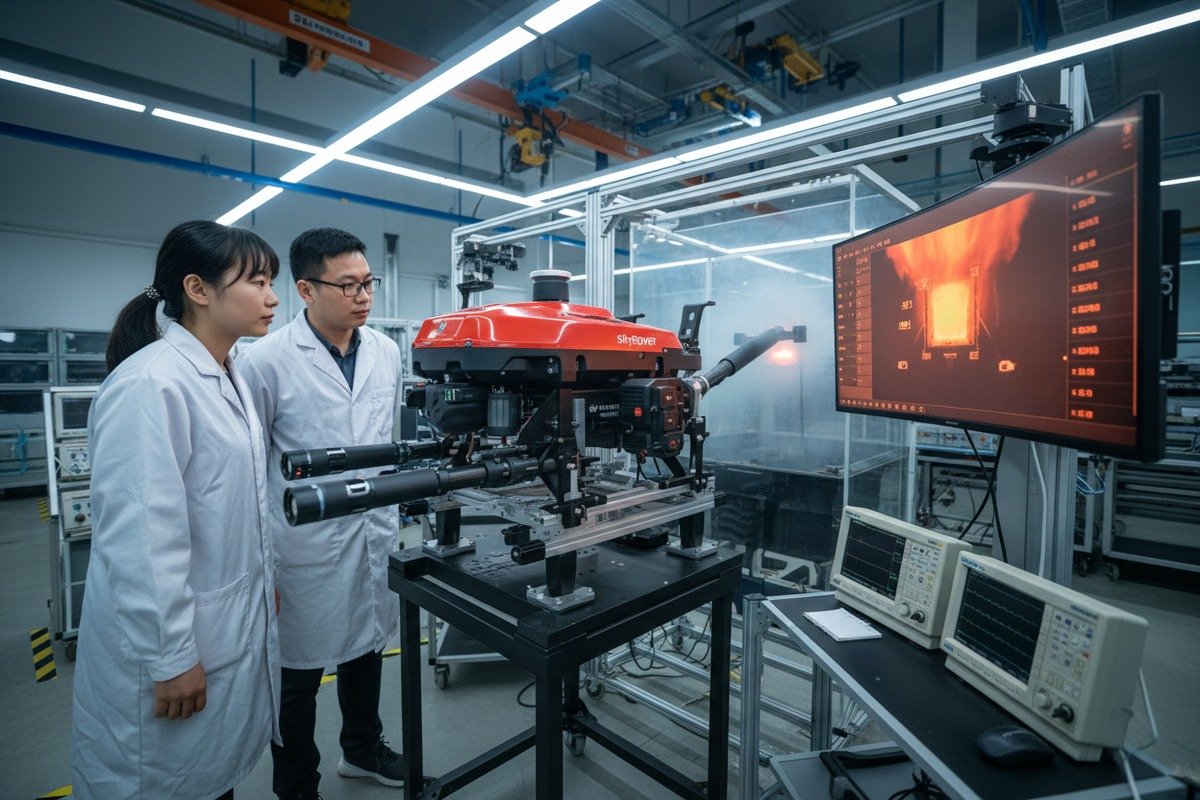 Factory Acceptance Test benchmarks for thermal imaging and AI fire detection in firefighting drones (ID#2)