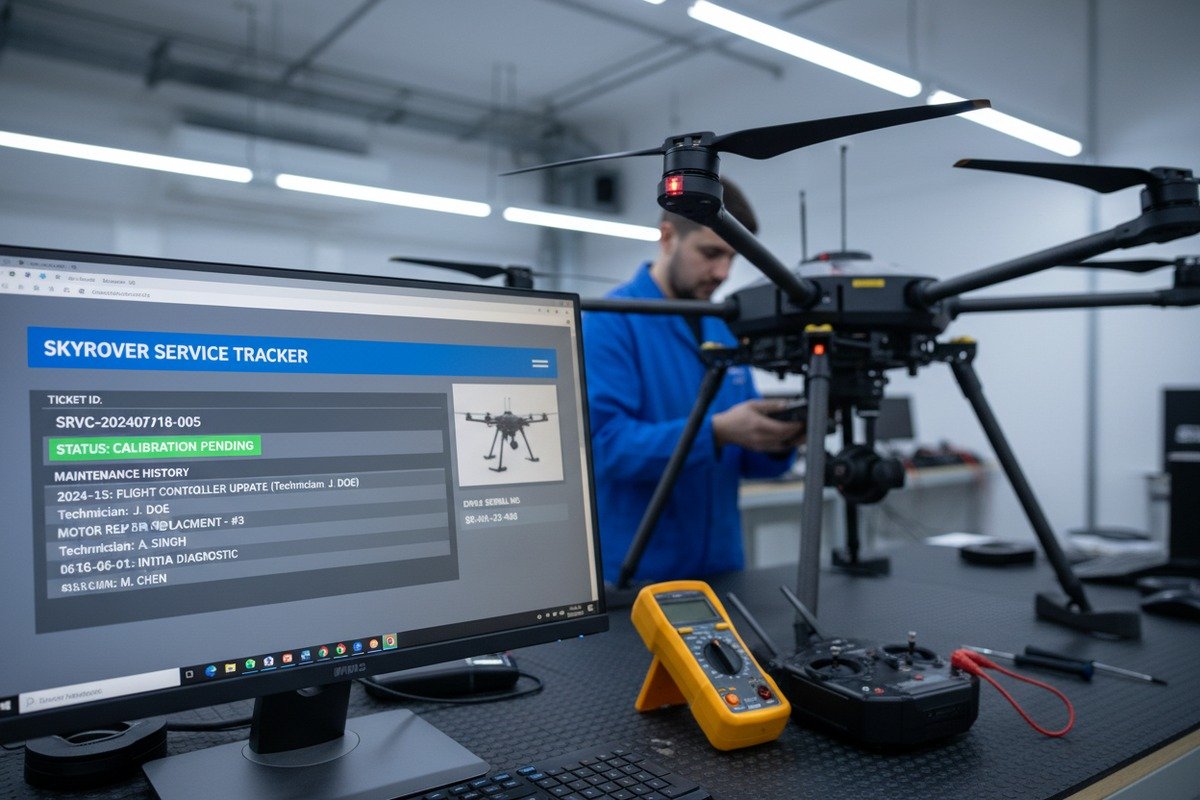 Tracking technical support requests and drone maintenance history within the supplier's CRM system (ID#3)