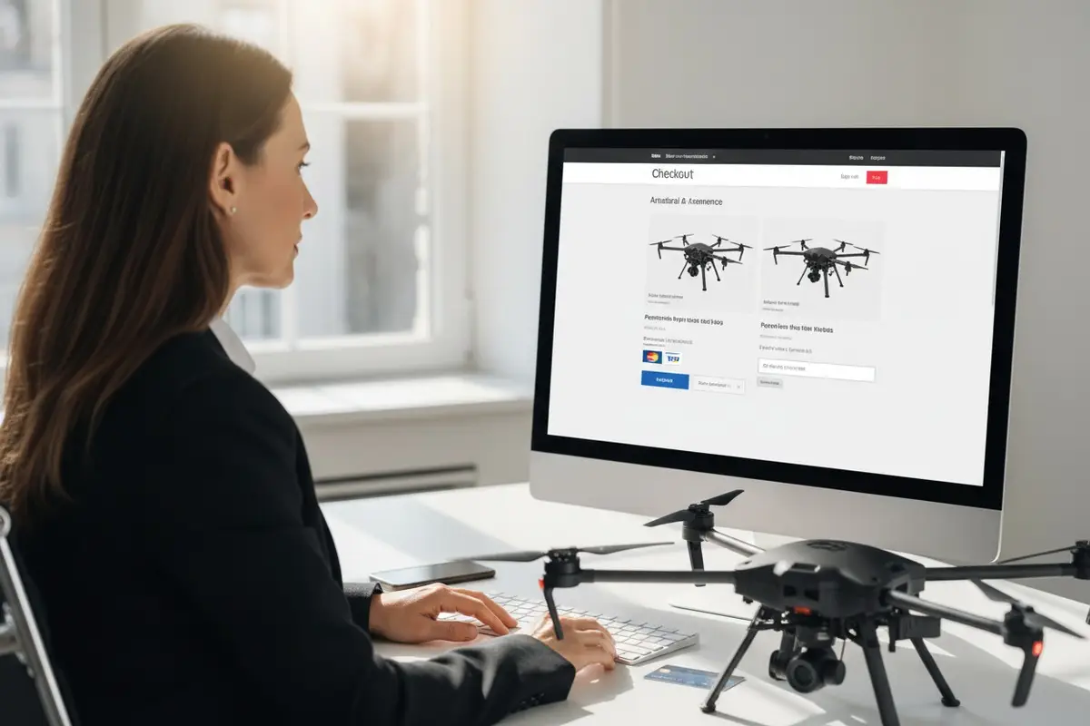 Comment confirmer si les fournisseurs de drones agricoles acceptent les cartes de crédit ou PayPal pour les frais d'échantillon ?