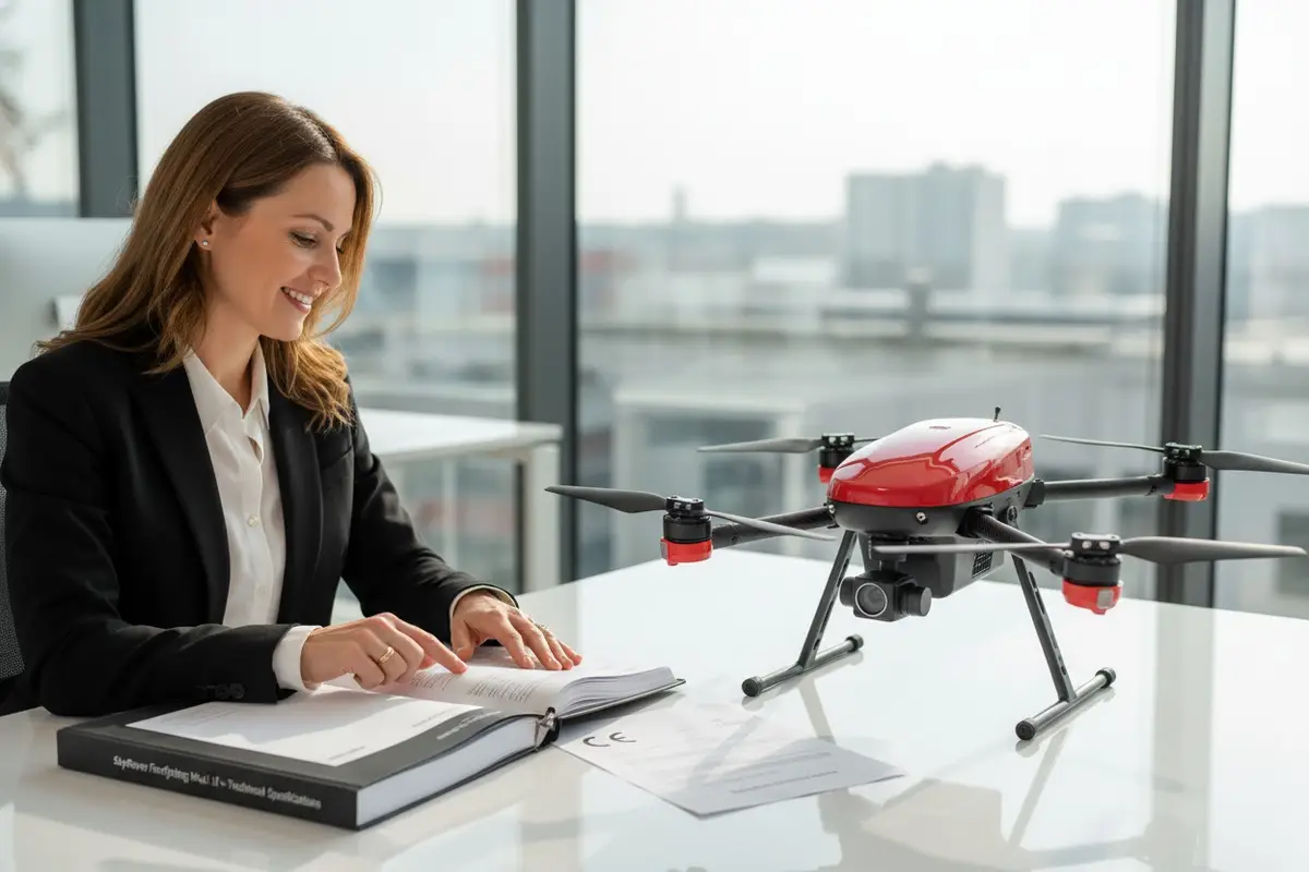 Comment vérifier la conformité des manuels de drones de lutte contre l'incendie provenant de Chine avec la directive européenne sur les machines ?