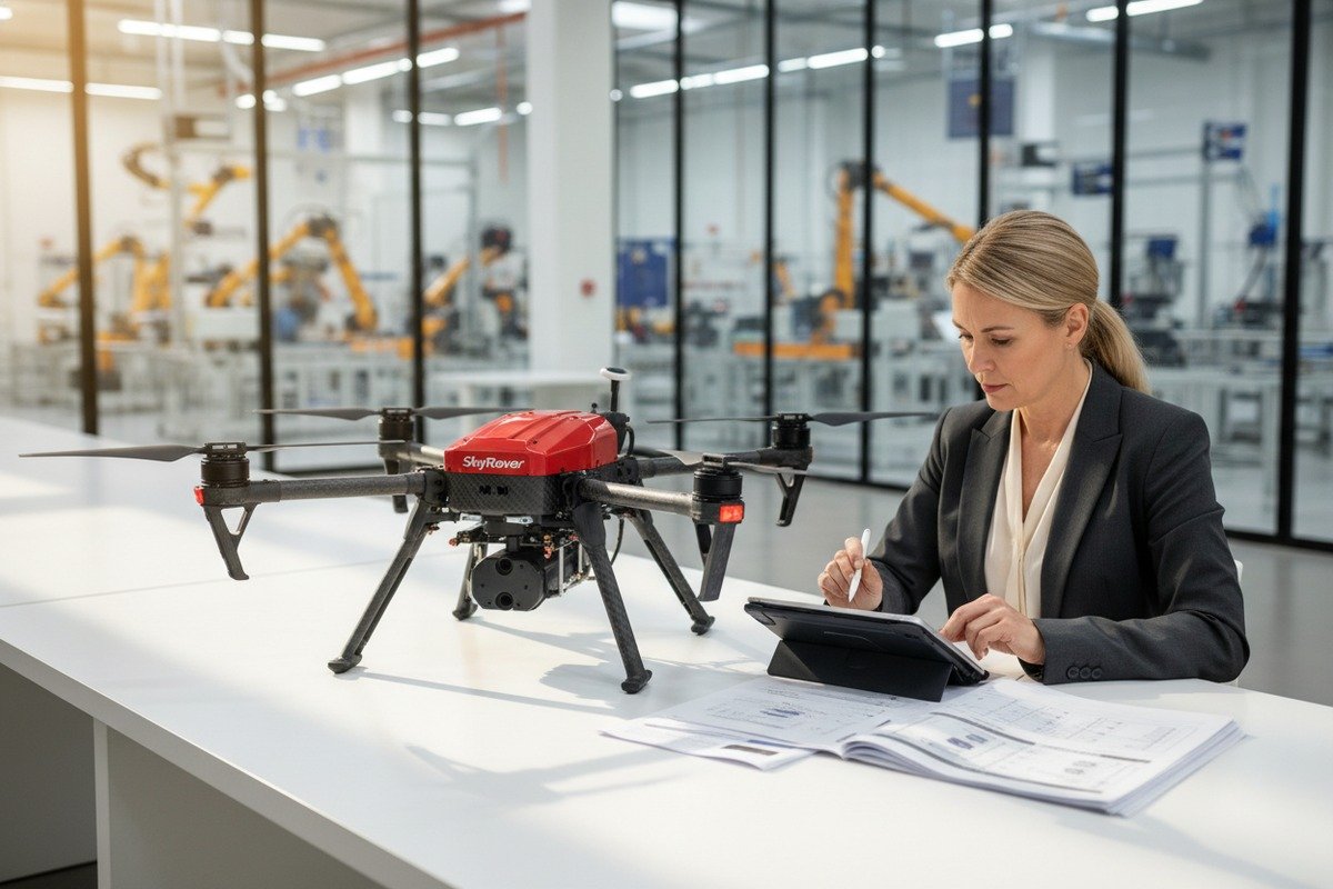 Firefighting drone supplier inquiry regarding dry powder and foam compatibility (ID#1)