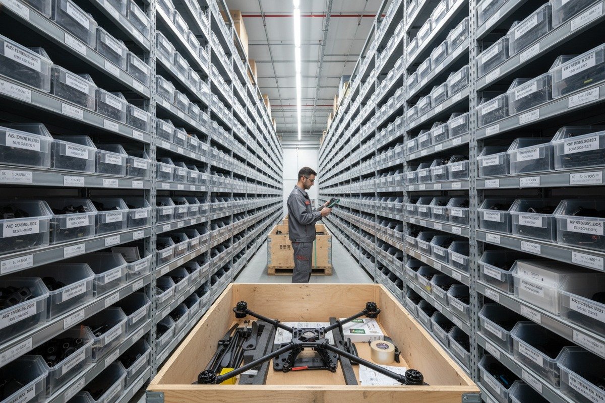 Evaluating supplier long-term technical support and spare parts inventory for proprietary drone designs (ID#4)