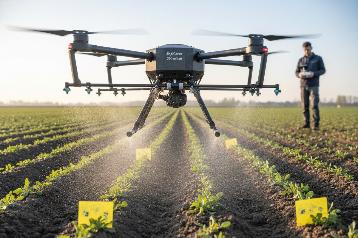 Verifying Early-Stage Spraying Precision Verifying drone precision for early-stage crops using droplet size and altitude maintenance (ID#2)